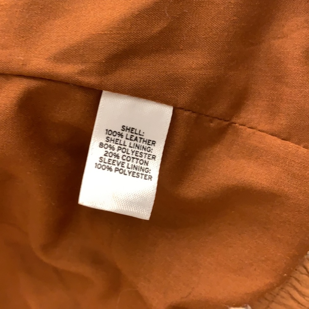 Hinge Rust Colored Leather Jacket - image 5